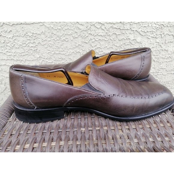 Paolo de Marco Loafers 13 M Brown Leather Slip On‎ Shoes Spain main image 7